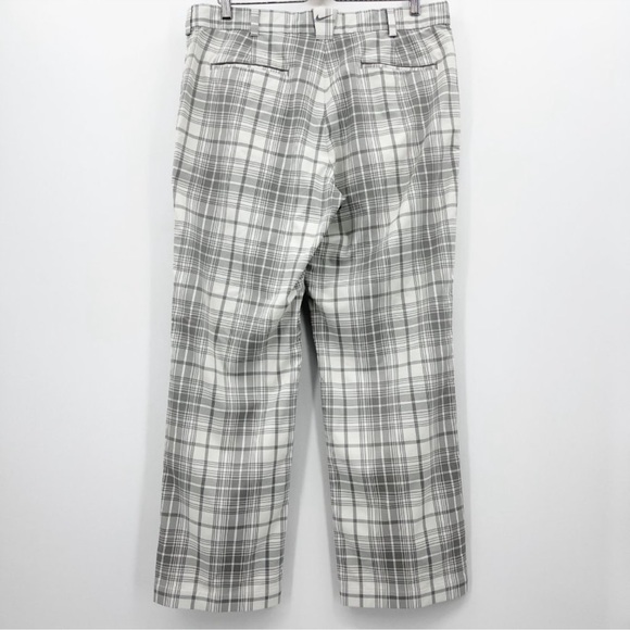 Nike 35x30 Tour Performance Dri-Fit Golf Pants Grey &
White Plaid Trousers - Picture 3 of 6